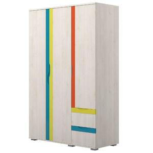 Skriňa JOY-G32 polar pine/mango/lime/torquise vyobraziť