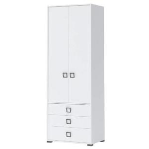 Skriňa 2D3S Kiki P23-BE/KI-15 white/white vyobraziť
