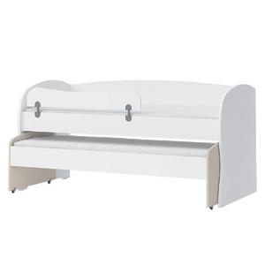 Posteľ Kiki KRD1-BE/KI-01 white/sand vyobraziť