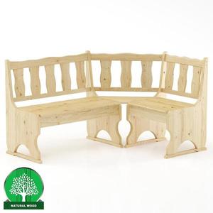 Rohová lavica borovica NR101-150x86x110 surová vyobraziť