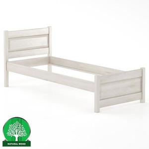 Posteľ buková LK120–80x200 bielený vyobraziť