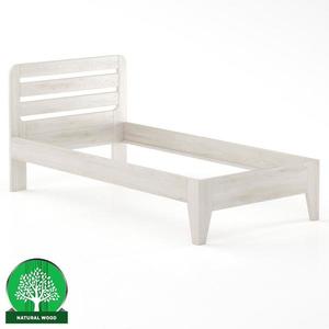 Posteľ buková LK189–100x200 bielený vyobraziť