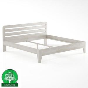 Posteľ buková LK189–180x200 bielený vyobraziť