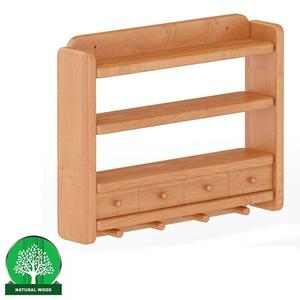 Polička borovica PK118-50x40x10 jelša vyobraziť