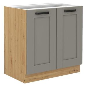 Kuchynská skrinka Luna claygrey/artisan 80D 2F BB vyobraziť