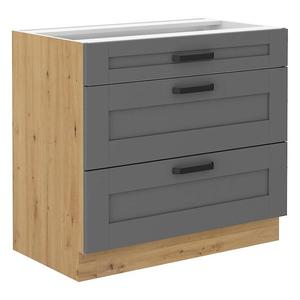Kuchynská skrinka Luna dustgrey/artisan 80D 3S BB vyobraziť