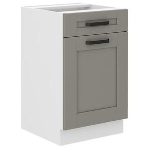 Kuchynská skrinka Luna claygrey/biela 50D 1F 1S BB vyobraziť