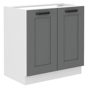 Kuchynská skrinka Luna dustgrey/biela 80ZL 2F BB vyobraziť