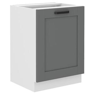 Kuchynská skrinka Luna dustgrey/biela 60D 1F BB vyobraziť