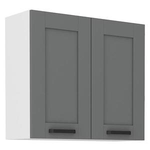 Kuchynská skrinka Luna dustgrey/biela 80G-72 2F vyobraziť