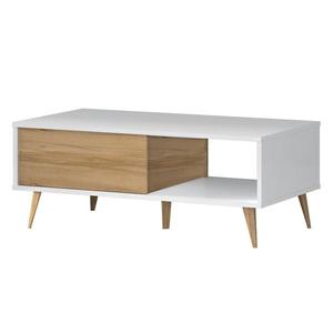 Konferenčný stolík Vida KLS lakované pacific walnut/crystal white vyobraziť