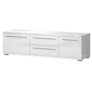 TV stolík Piano TV165-2K2F/PN-70/KA/70 lakované crystal white vyobraziť