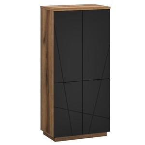 Skriňa Orient Q 4d Dub Delano Tmavé/Čierna vyobraziť
