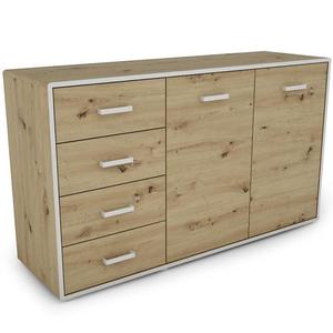Komoda Capannoli 148 4s 2d dub artisan/biela vyobraziť