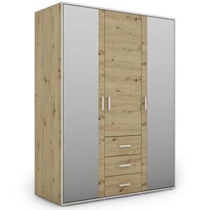 Skriňa Capannoli 3s 3d zrkadlo dub artisan/biela vyobraziť