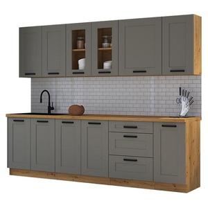 Kuchynská linka Luna claygrey/artisan 260 bez dosku vyobraziť