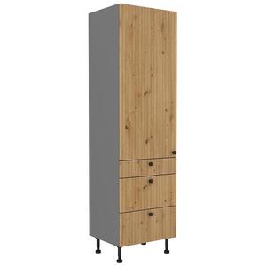 Kuchynská skrinka AVA dub artisan/antracitová 60dks-215 1f 3s vyobraziť