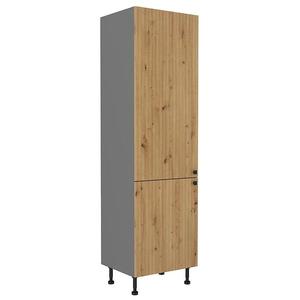 Kuchynská skrinka AVA dub artisan/antracitová 60lo-215 2f vyobraziť