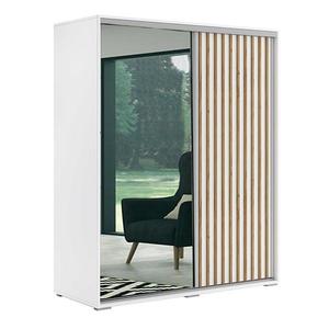 Skriňa Kair biela/lamela zlatý craft 200x215x62 vyobraziť