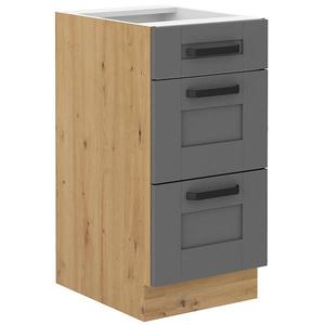 Kuchynská skrinka Luna dustgrey/artisan 40D 3S BB vyobraziť