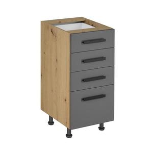 Skrinka do kuchyne Langen d40s4 úchyt grey vyobraziť