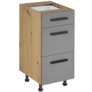 Kuchynská skrinka Langen D40S3 úchyt beige vyobraziť