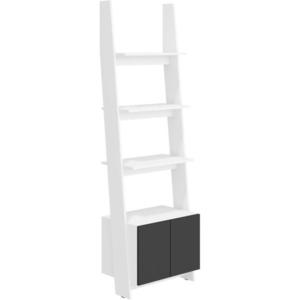 Regál Rack 60-1D Biely/čierna vyobraziť