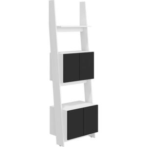 Regál Rack 60-2D Biely/čierna vyobraziť