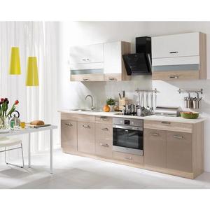 Kuchynská linka Premio 270 A sonoma/biela/cappuccino lesk BB vyobraziť