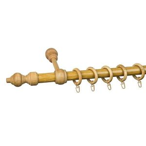 Záclonová tyč FI28mm 160cm Svetlý dub vyobraziť