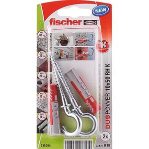 Fischer Univerzálna hmoždinka Duopower s okrúhlym hákom 10x50 RH K vyobraziť