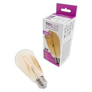 Žiarovka LED ST64 8W E27 1600K Gold Decor Filament vyobraziť