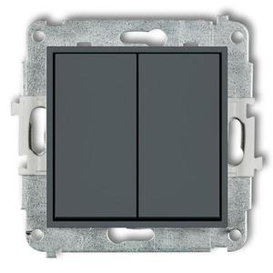 Vypínač mini lustrový grafit mat 28MWP-2 mini vyobraziť