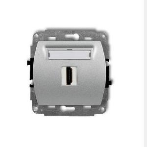 DHDMI-1 Strieborná HDMI zásuvka vyobraziť