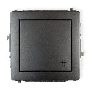 Vypínač krížový graphite D DWP-6 vyobraziť