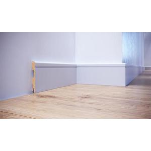 Podlahová lišta MDF FOGE LB2 120 biela polomatná vyobraziť