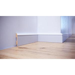 Podlahová lišta MDF FOGE LB3 100 biela polomatná vyobraziť