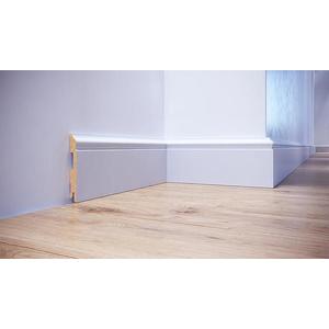 Podlahová lišta MDF FOGE LB3 120 biela polomatná vyobraziť