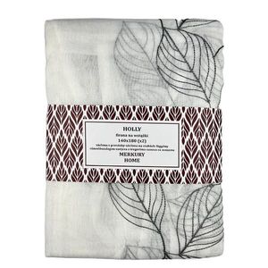 Záclona na stuhách Holly polyester tmavo šedá 140x180 Merkury Home II/22 vyobraziť