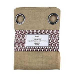 Záclona na priechodkách Dolly polyester béžová 140x180 (x2) Merkury Home vyobraziť