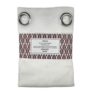 Záclona na priechodkách Dolly polyester ecru 140x260 (x2) Merkury Home vyobraziť