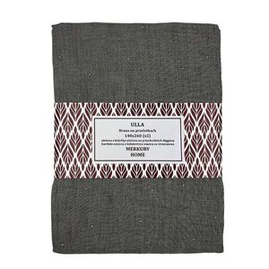 Záclona na priechodkách Ulla polyester tmavo šedá 140x260 Merkury Home II/22 vyobraziť