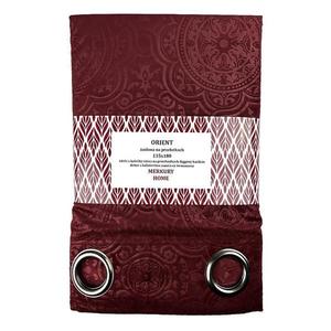 Záves Orient na priechodkách 135x180 bordová Merkury Home vyobraziť