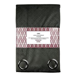 Záves Chic na priechodkách 135x250 tmavo šedá Merkury Home vyobraziť
