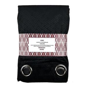 Záves Chic na priechodkách 135x250 čierna Merkury Home vyobraziť
