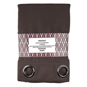 Záves Present na priechodkách 135x250 hnedá Merkury Home vyobraziť