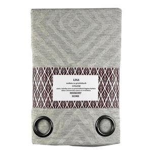 Záves Lina na priechodkách 135x250 ecru Merkury Home vyobraziť