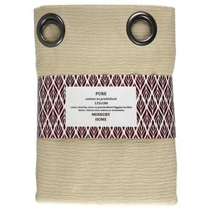 Záves na prechodkách Pure 135x180 ecru Merkury Home vyobraziť