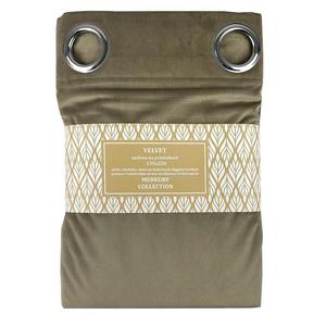 Záves na prechodkách Velvet 135x250 béžová/šedá Merkury Home vyobraziť