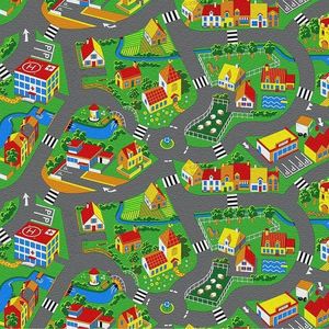 Metrážny koberec 4m Little Village 90. Tovar na mieru vyobraziť
